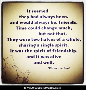 Pooh bear friendship quotes