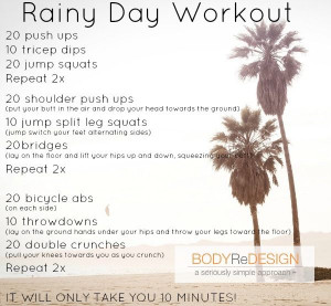 rainy day workouts