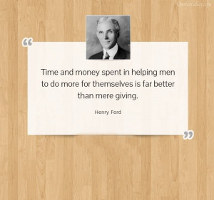 Time And Money Spent In Helping Men