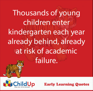 ... Early Learning Quote #170: Young Children Enter Kindergarten