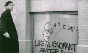 SAMO graffiti, film stills from New York Beat , 1980-81