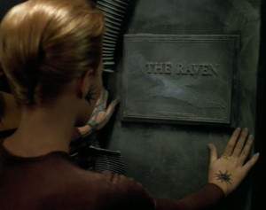 The plaque of the USS Raven