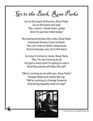 Kids Poems for Black History Month Kids Poem, Rosa Parks - Black ...