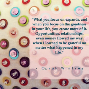 quote by Oprah - GRATEFUL