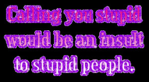 Insults for Stupid People
