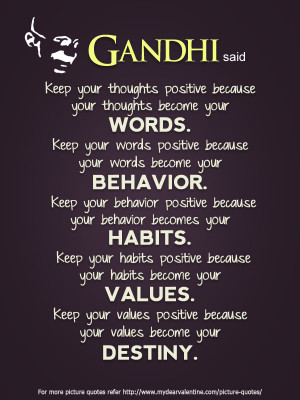 Inspirational Quotes - Gandhi said