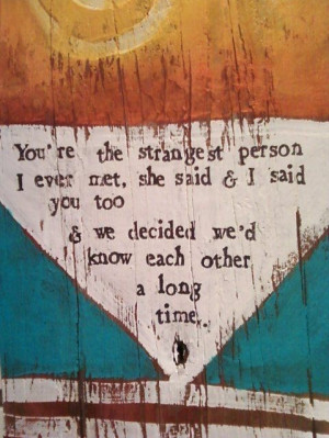 We are two weirdos...and I love it!