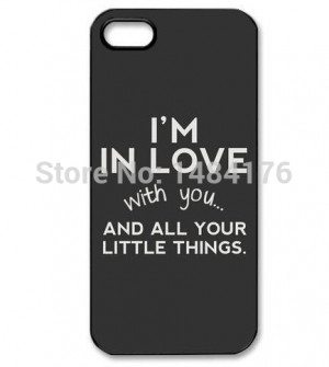 One Direction Band Quotes I am in Love With You Design Cover Case for ...