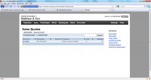 Confirm Quote as Order