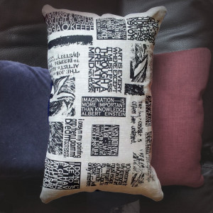 Image of Hand Printed Cushion 