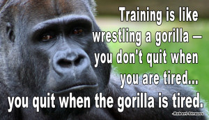 One of my favorite quotes, and a part of mental toughness. Don't stop ...