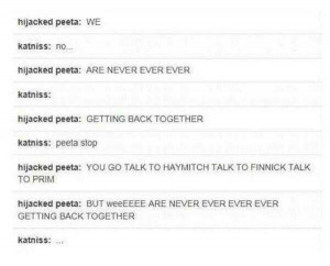 Peeta Hijacked When hijacked peeta sings