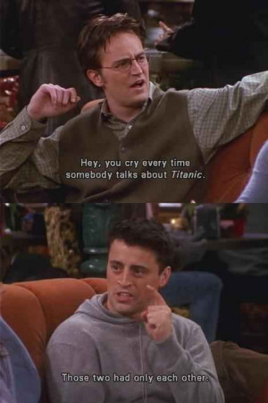 Joey And Chandler Friends Quotes. QuotesGram