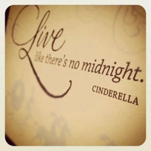 Yes! I love Cinderella. She's my role model. She could get a guy in ...