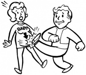 Vault Boy has been in some pretty rough situations during his many ...