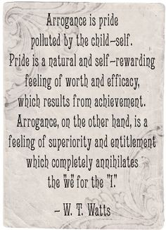 arrogance, vanity, pride, disdain, pretension, smug, vain, aloof, ego ...