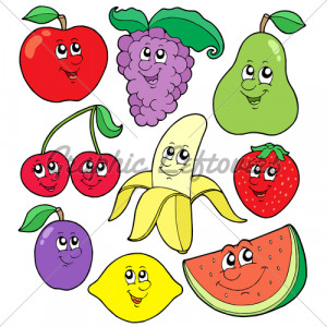 Cartoon Fruit Clipart - Cute Funny Sayings