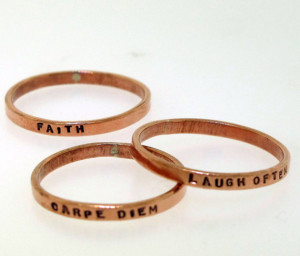 Thin Copper Ring - custom made copper ring by Kathryn Riechert (Tiny ...