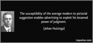 The susceptibility of the average modern to pictorial suggestion ...