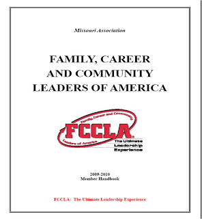 The 2009-10 Missouri FCCLA Member Handbook has been revised and is ...