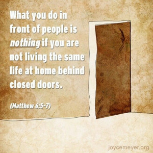 Do not live a double life!