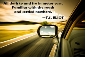 All dash to and fro in motor cars ...
