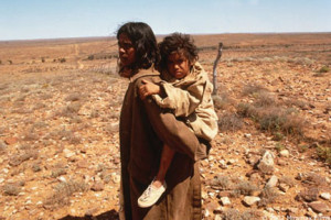 Rabbit-Proof Fence (movie) Scene from the film RABBIT-PROOF FENCE.