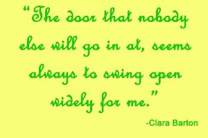 Clara Barton Quote
