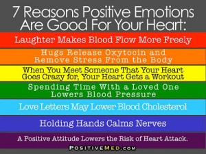 Reasons Positive Emotions Are Good For Your Heart.