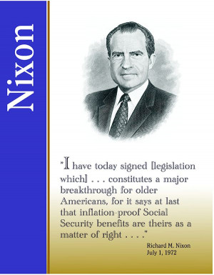 Quote from President Nixon on Social Security - 1972