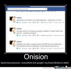 Onision | Onision Not Hate, But Annoyance :| - Meme Center More