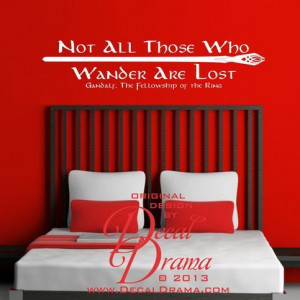 ... , The Hobbit, quote, wall decal: approximately 36