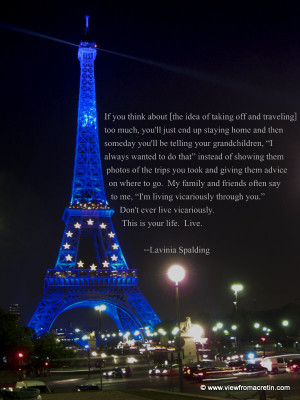 The Inspiration Series – Eiffel Tower, Quote By Lavinia Spalding