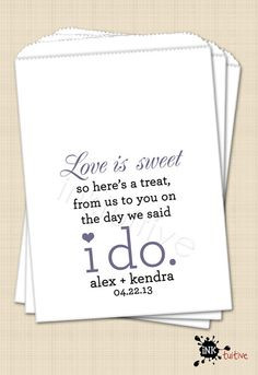 ... , Wedding Favor Bags, Wedding I do Custom Favor Bag - Set of 25 More
