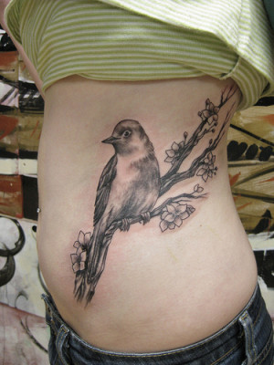 nightingale bird tattoo