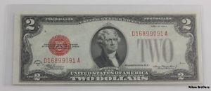 Dollar Bill Red Treasury Seal Thomas Html
