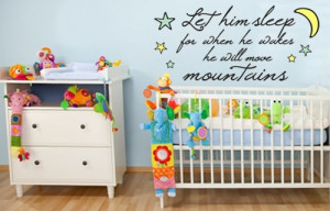 Quote for boys nursery wall♥