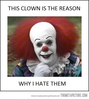 Funny photos funny IT clown scary face teeth