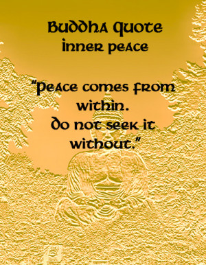 Buddhist Symbol For Inner Peace Buddha quotes - inner peace