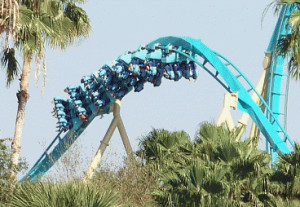 The Kraken roller coaster, Sea World Orlando,FL. I have never been so ...