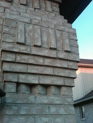 Brick masonry detail