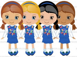 Girl Scout Daisies Clip Art