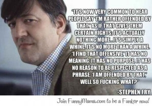 Stephen Fry on being offended
