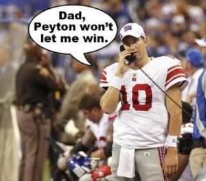 Peyton Manning, Eli Manning - NFL Even I thought this was funny - bfk