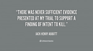 Sufficient Evidence quote #2