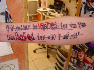 Quote Tattoo by Xoil