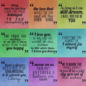 Favorite Quotes in the The Mortal Instruments Series TMI
