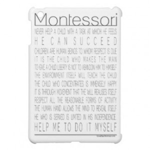 Maria Montessori Quotes iPad Mini Cover