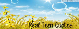 real teen quotes cover