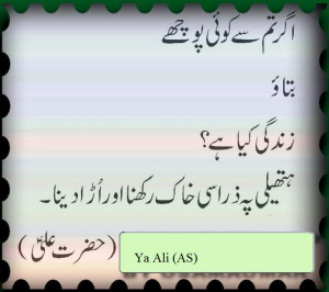 Hazrat Ali (AS) Saying in Urdu